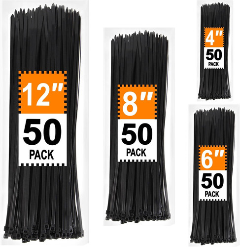 Zip ties assorted sizes - zip,